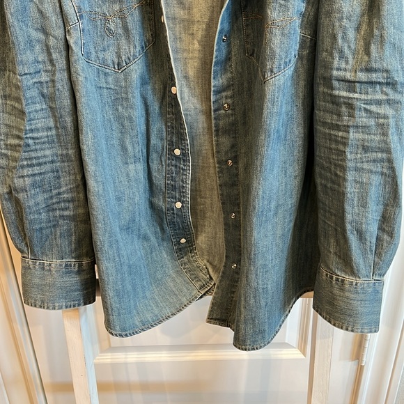 Lauren by Ralph Lauren Women’s Sz 1X Button-Up Western Style Long Sleeved Shirt - Picture 3 of 16